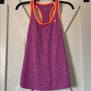 Adidas purple and orange tank